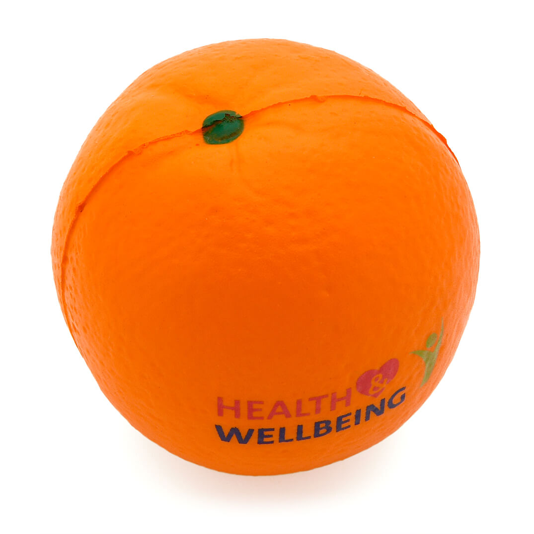 Orange Stress Ball Top View