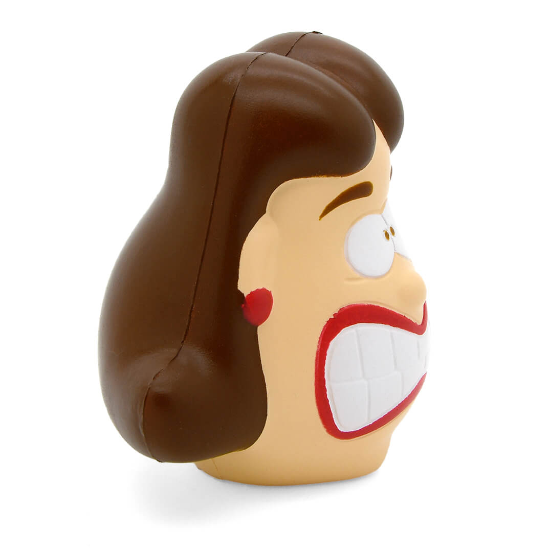 Crazy Face Female Stress Ball Alternate Side View
