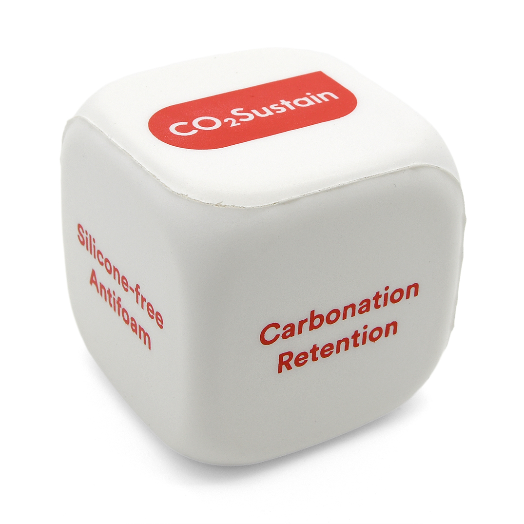 White Decision Dice Stress Ball