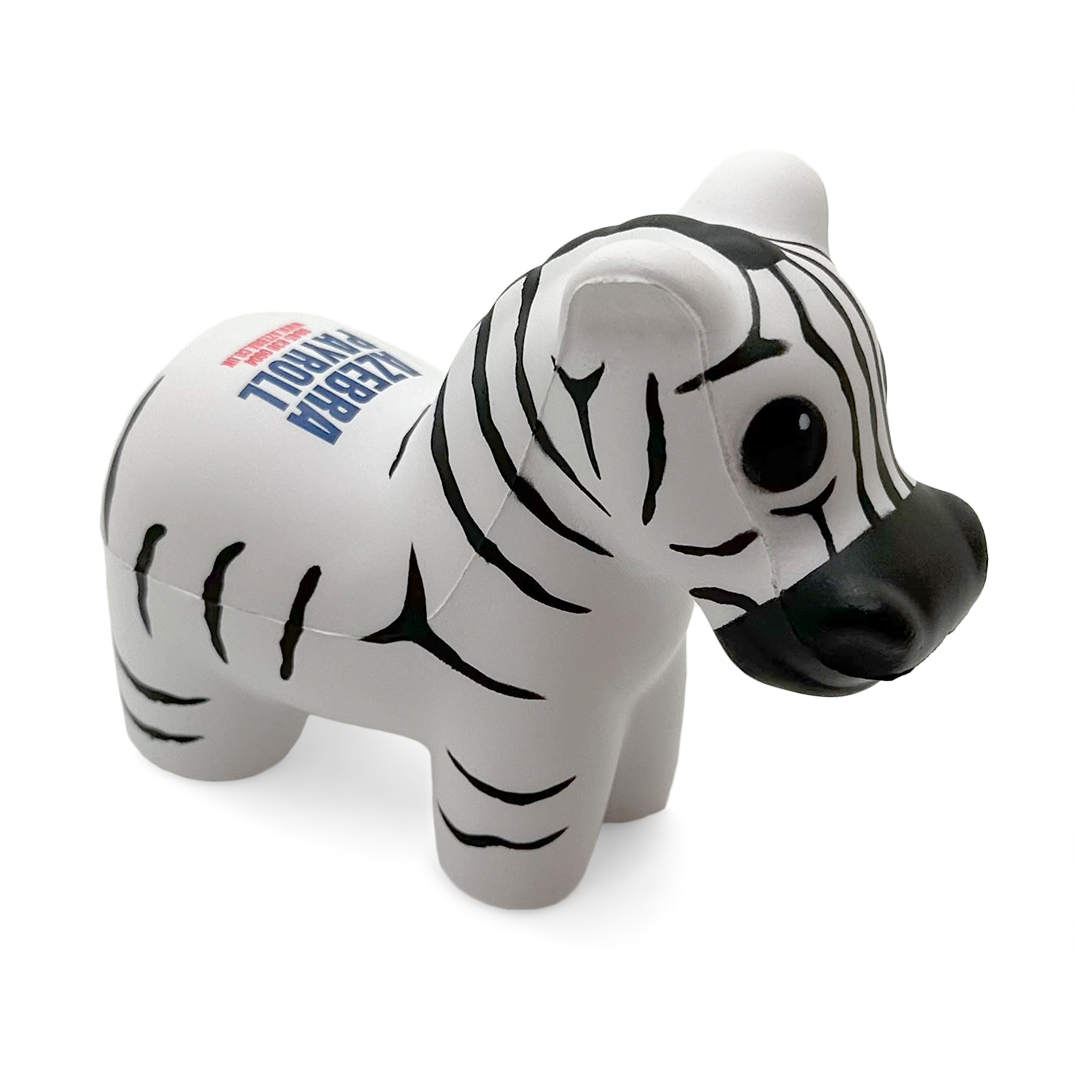 Zebra Stress Ball - Front View - Alternate