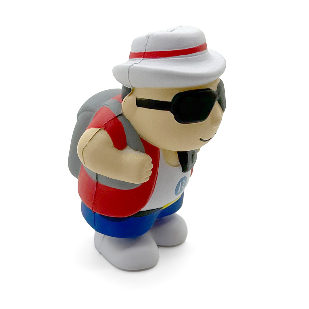 Tourist Shaped Stress Ball - Alternate Side View