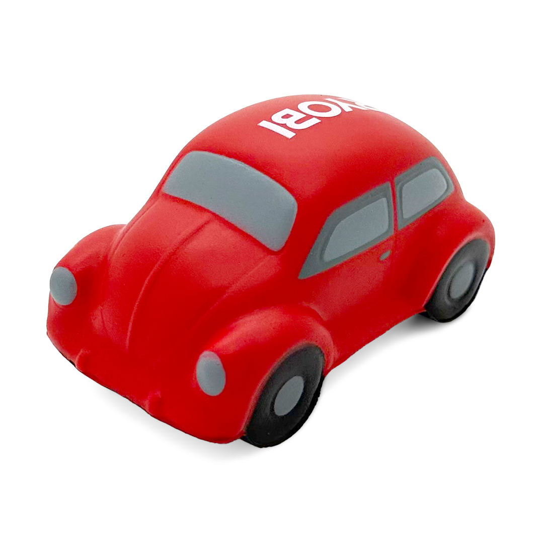 Red Beetle Car Stress Ball Front