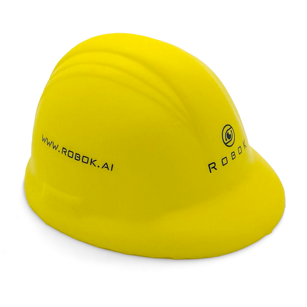 Yellow Stress Hard Hat Front View Alternate