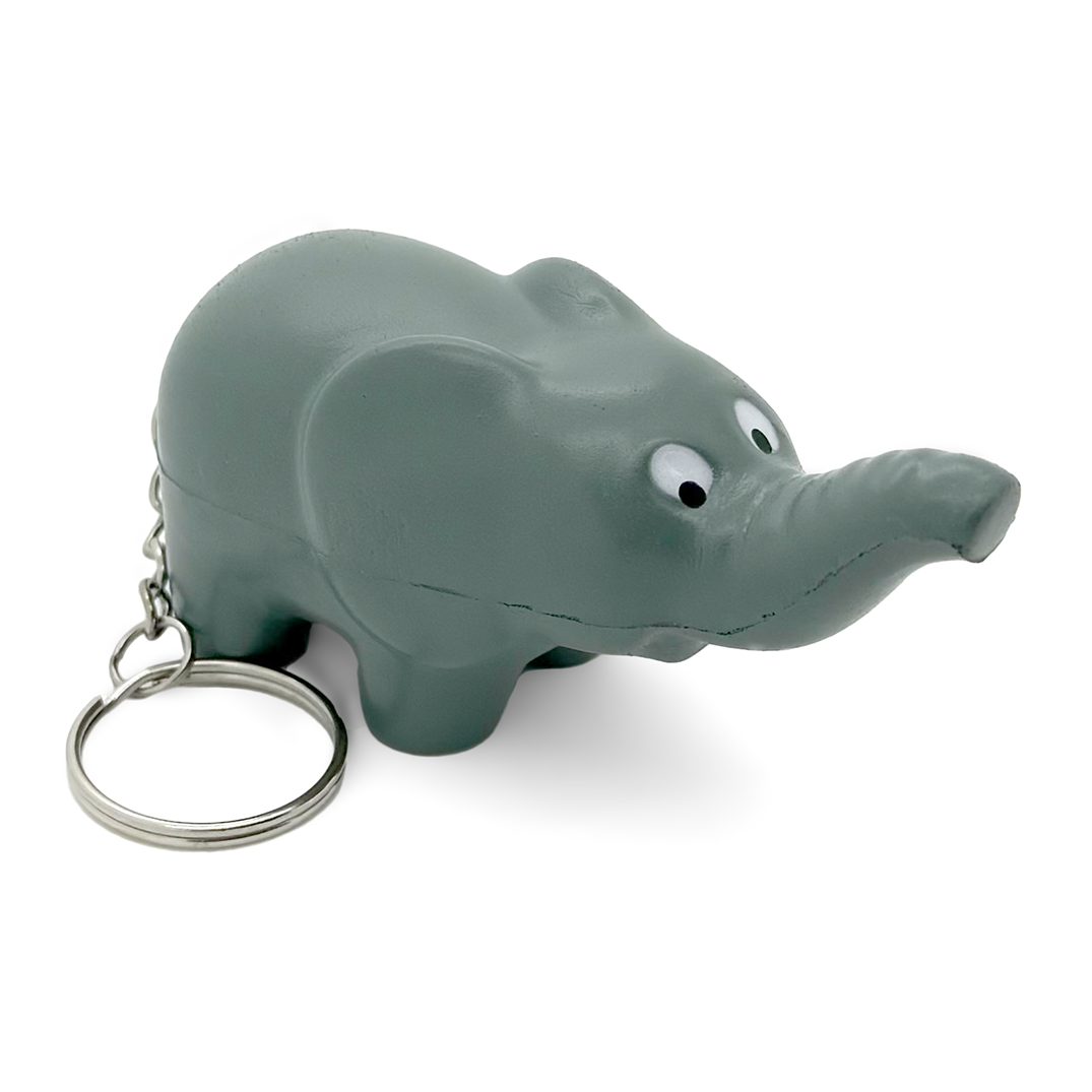 Elephant Keyring Stress Ball Side View