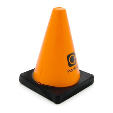 Traffic Cone Stress Ball Side View