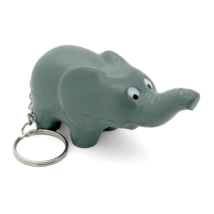 Elephant Keyring Stress Ball Side View