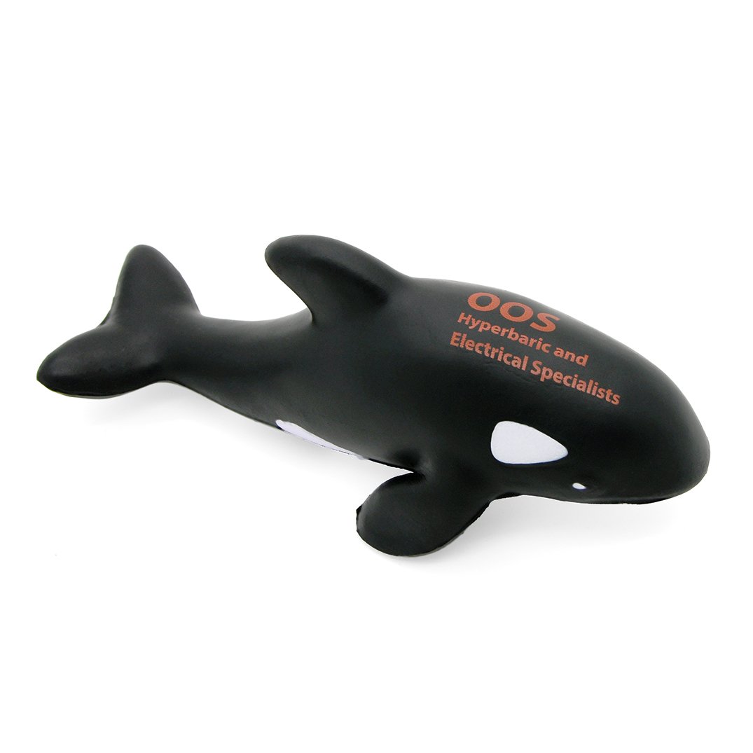 Killer Whale Stress Ball Aerial Front View