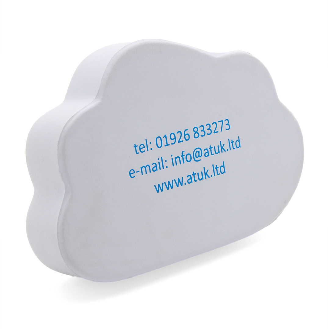 Flat Cloud Stress Ball Rear View