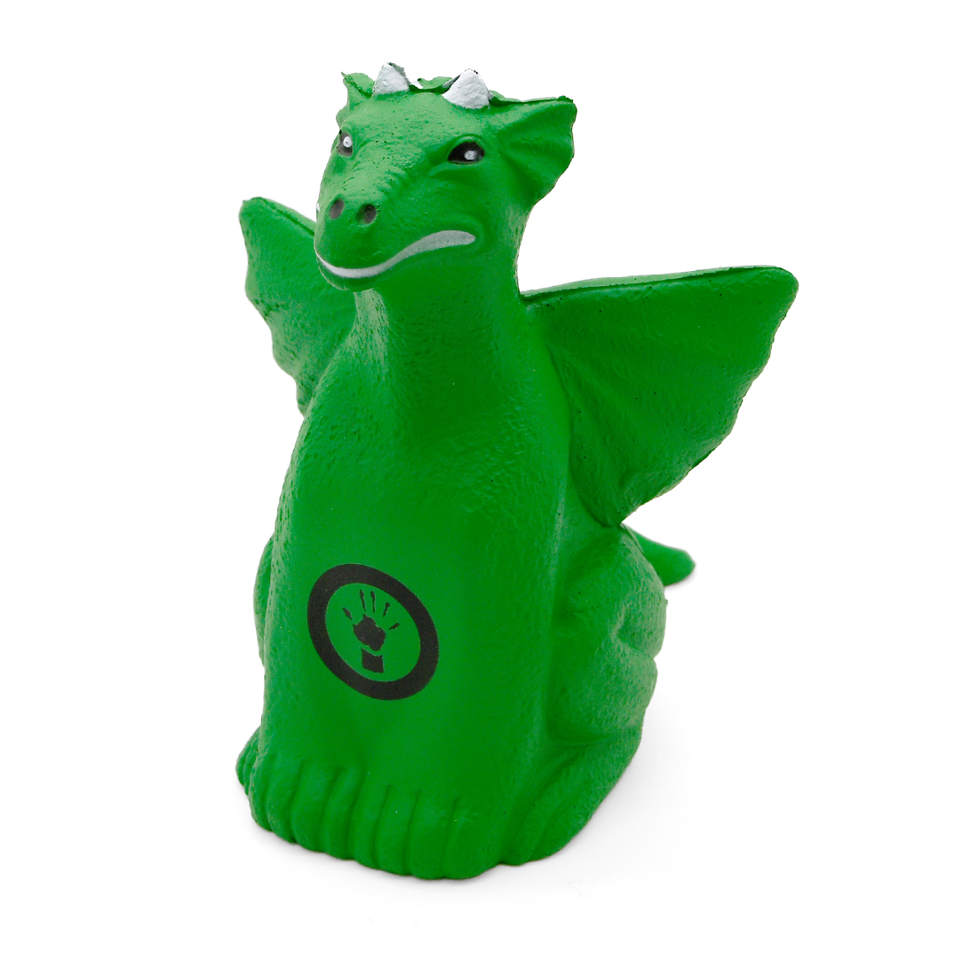 Green Dragon Stress Ball Front View