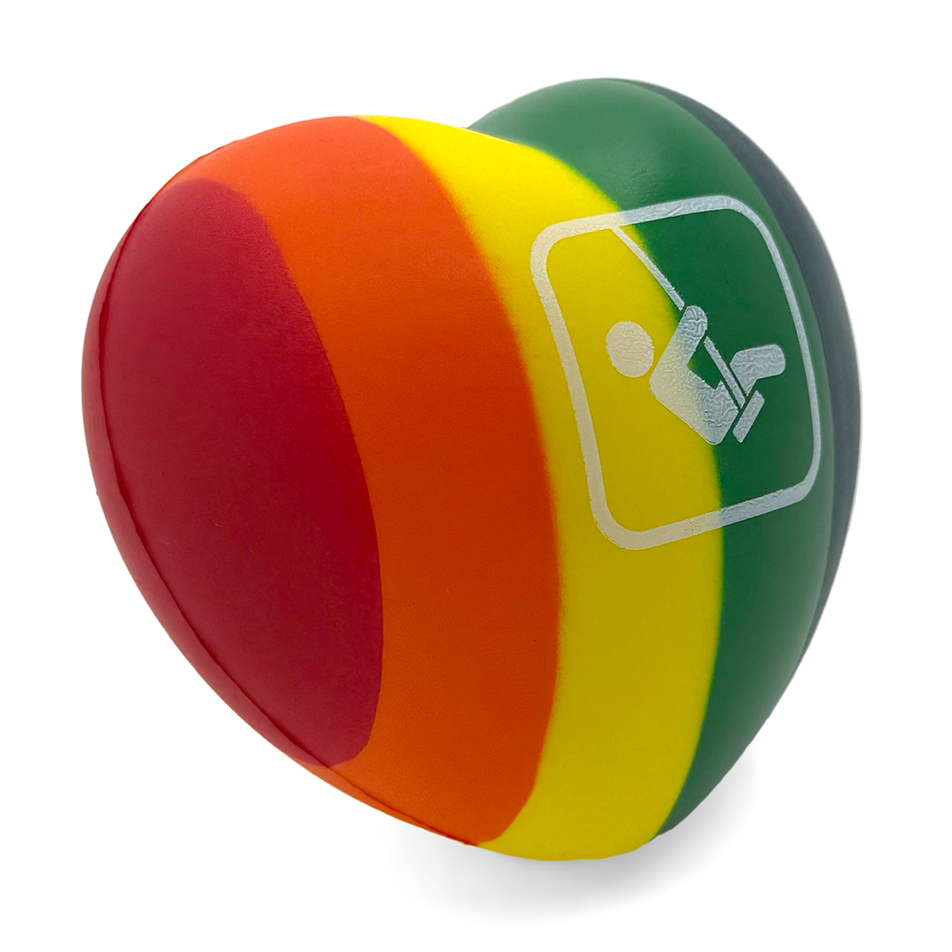 Stress Rainbow Heart Front Side Alternate