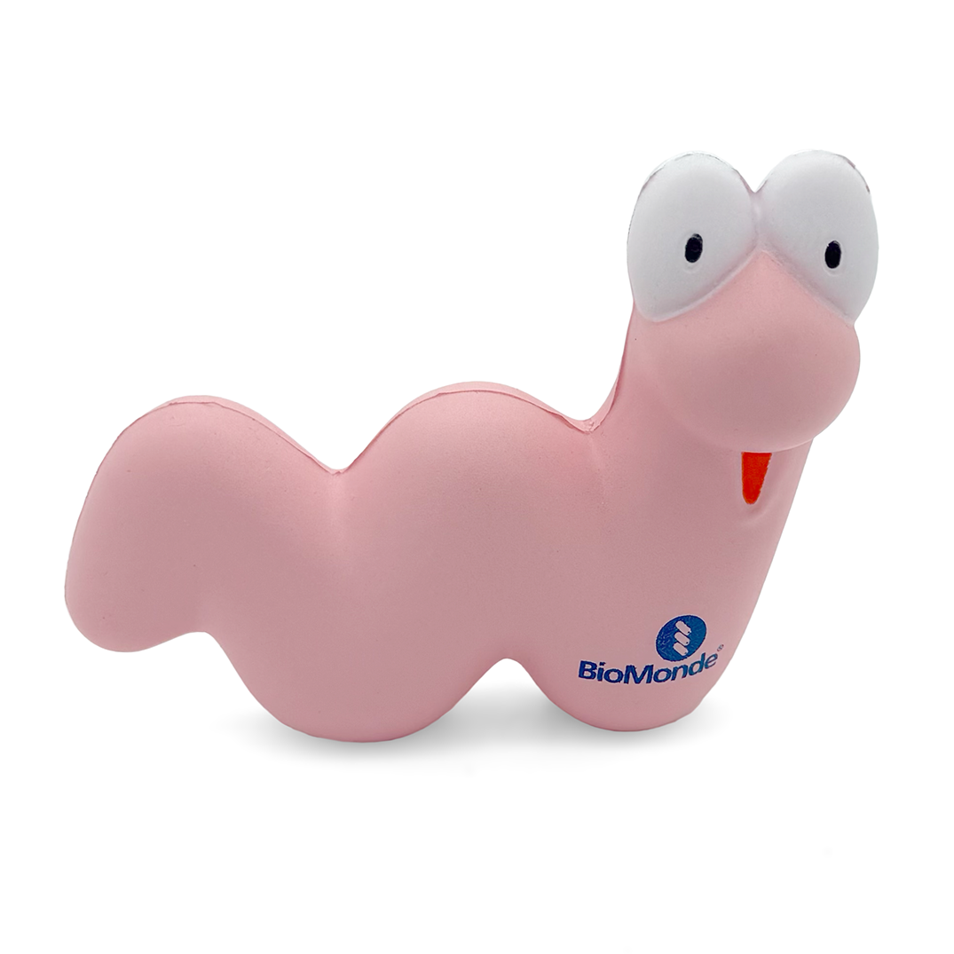 Pink Worm Stress Ball