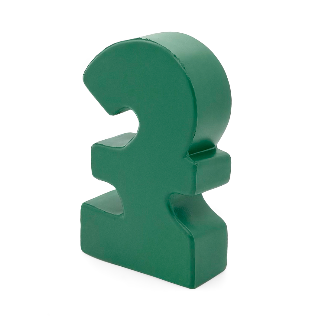 Pound Sign Stress Ball Rear