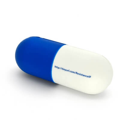 UK Made Stress Capsule with Blue End Rear View