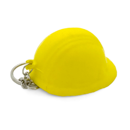 Hard Hat Keyring Stress Ball Rear