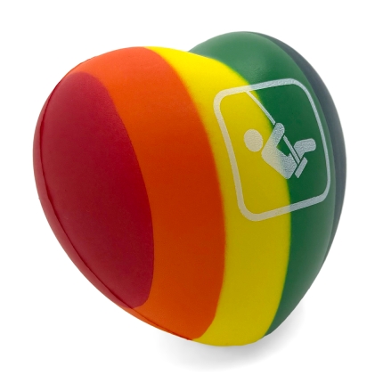 Stress Rainbow Heart Front Side Alternate