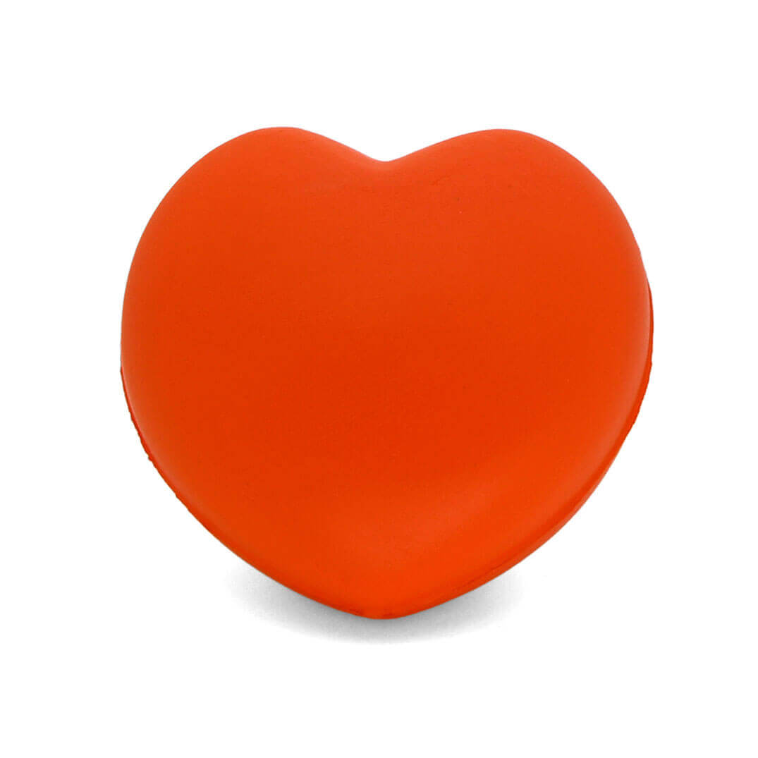 Orange Stress Love Heart Rear View