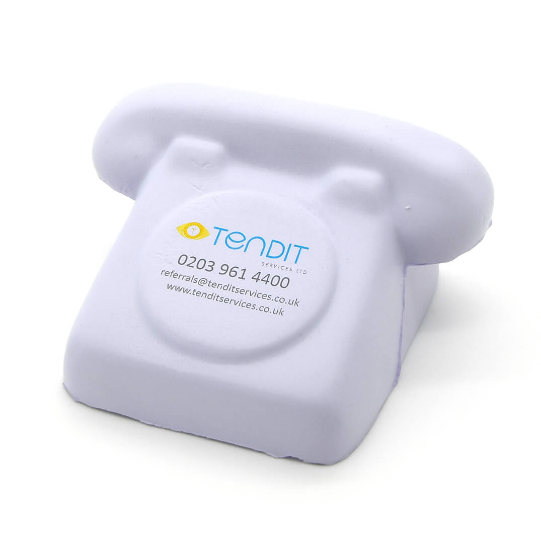 White Telephone Stress Ball