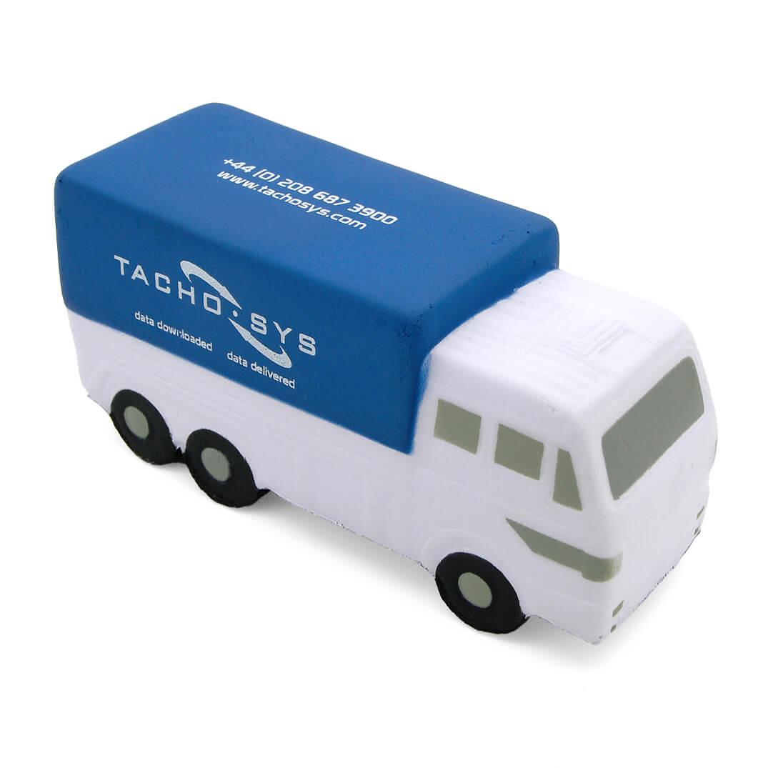 Blue Truck Lorry Stress Ball Side View