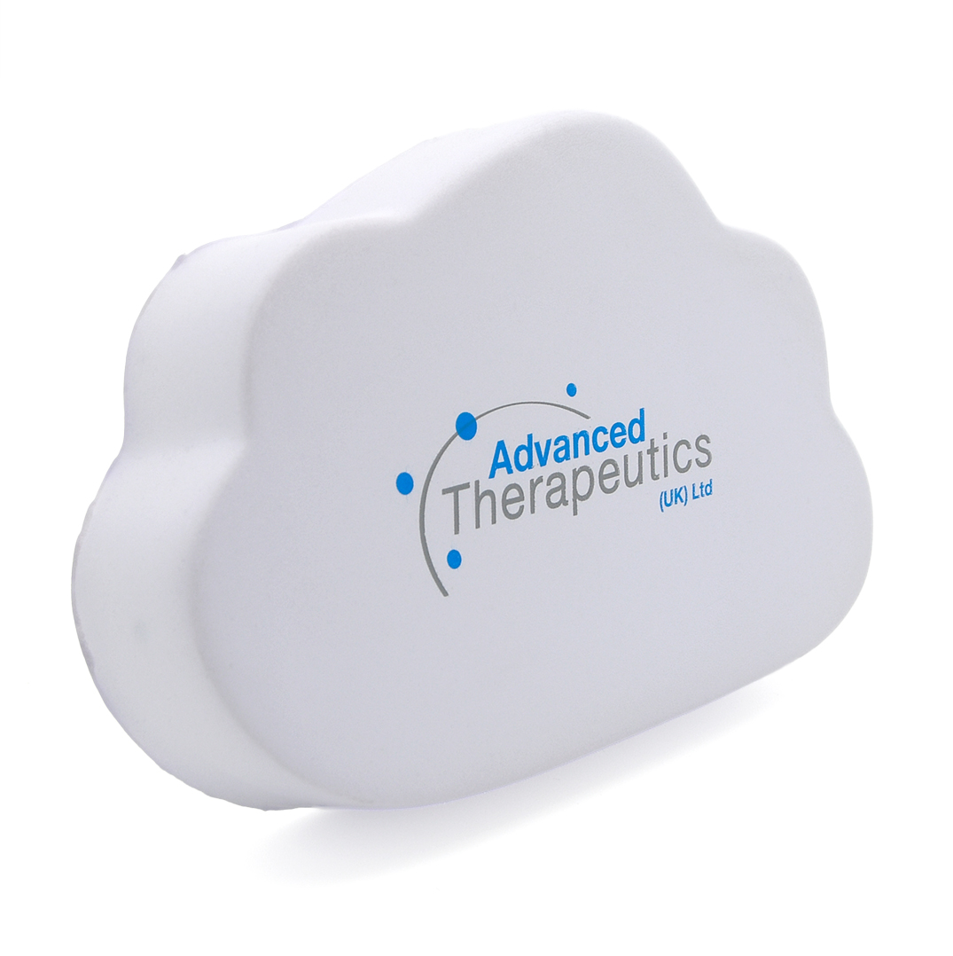 Flat Cloud Stress Ball Alternate Front View