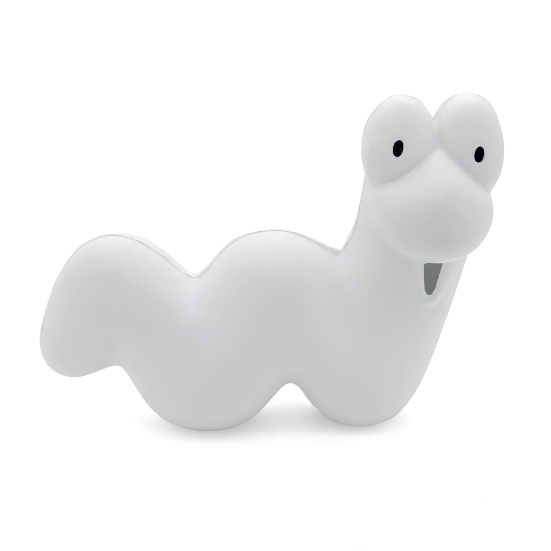 White Worm Stress Ball