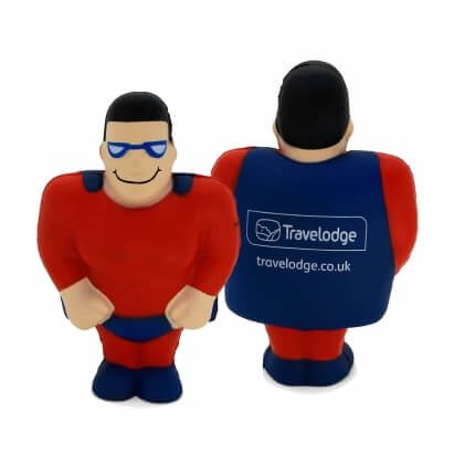 Travelodge Printed Stress Super Hero Front and Rear