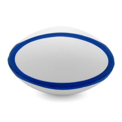 Banded Rugby Stress Ball Blue