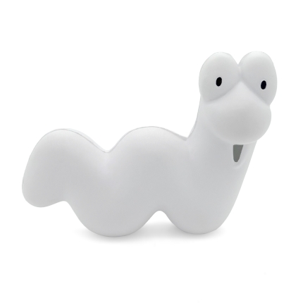 White Worm Stress Ball